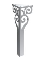 Furniture leg Sara Chrome