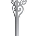 Table leg Sara Chrome