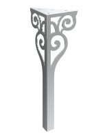 Table leg Sara Chrome