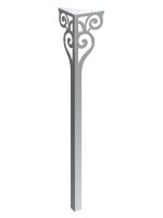 Table leg Sara Chrome