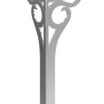 Furniture leg Gian chrome