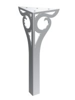 Furniture leg Gian chrome