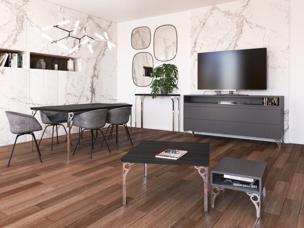 Furniture Leg Gian Chrome 30 cm - Image 2