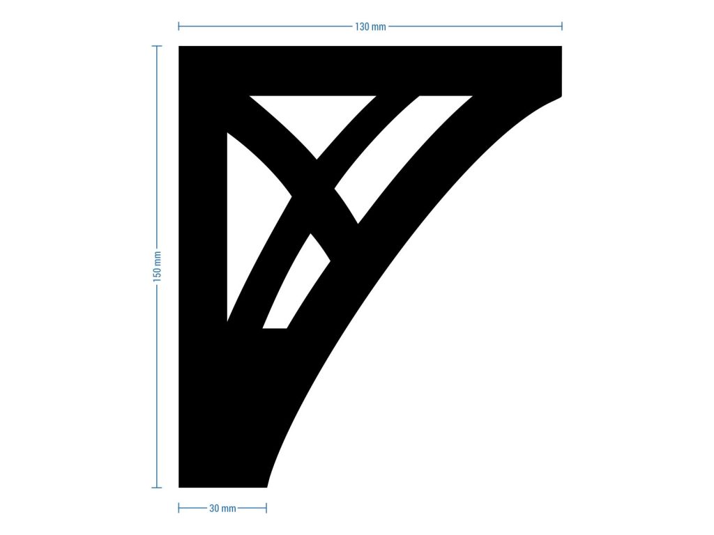 Furniture Foot Tracery 15 cm - Image 4