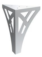 Cabinet leg Tracery chrome