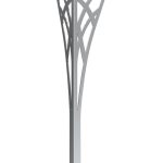 Table leg Tracery chrome