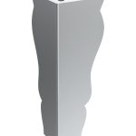 Furniture leg Henry chrome