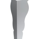 Cabinet leg Henry chrome