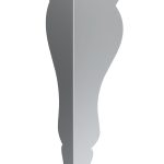 Furniture leg Henry chrome