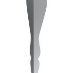 Table leg Henry chrome