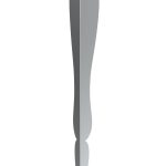 Console leg Henry chrome