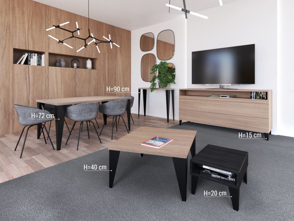 Coffee Table Leg Simpla 40 cm - Image 2