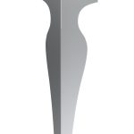 Leg for Ernest table Chrome