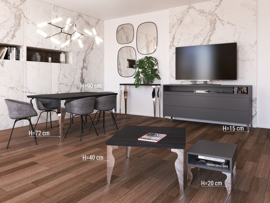 Dresser Leg Ernest Chrome 20 cm - Image 3