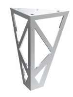 Furniture leg Polygon chrome