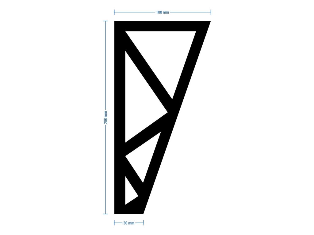 Dresser Leg Polygon 20 cm - Image 4