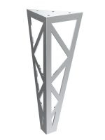 Polygon furniture leg in chrome