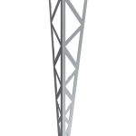Table leg Polygon chrome