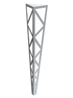 Table leg Polygon chrome