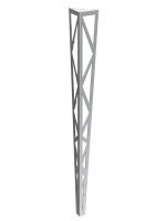 Console leg Polygon chrome