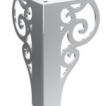Royal chrome furniture leg