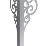 Royal chrome furniture leg