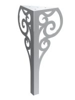 Table leg Royal chrome