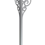 Table leg Royal chrome