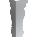 Furniture leg Mary chrome