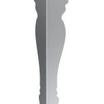 Furniture leg Mary chrome