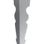Charlotte furniture leg in chrome