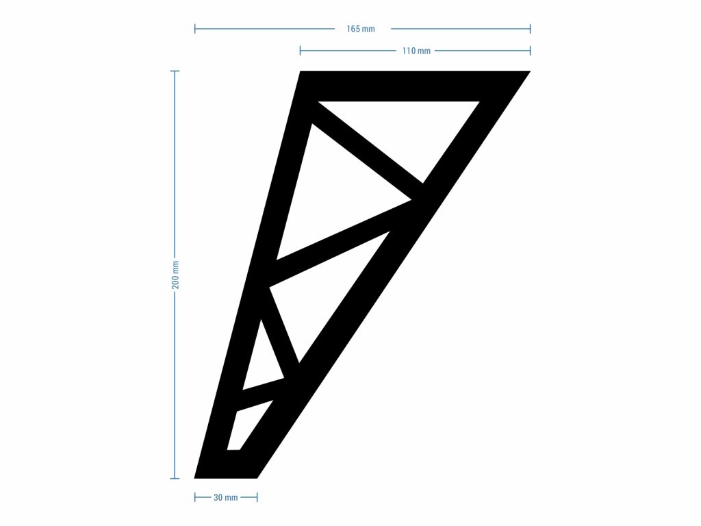 Dresser Leg Focus Chrome 20 cm - Image 4