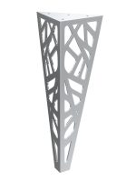 Roller table leg Chrome