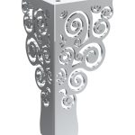 Furniture leg Flores chrome