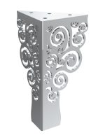 Furniture leg Flores chrome