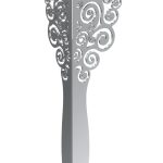 Furniture leg Flores chrome