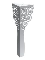Furniture leg Flores chrome