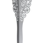 Leg for Flores table Chrome