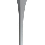 Table leg Talia Chrome