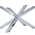 Table leg under glass Pajak chrome M