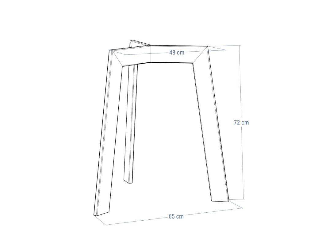 Metal Table Leg Triangle S - Image 4