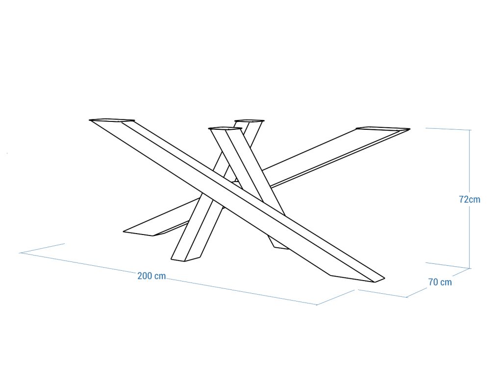 Metal Side Table Base Mediolan Heavy XXL - Image 5