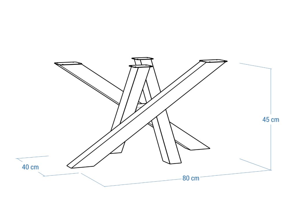 Metal Side Table Base Mediolan M - Image 5