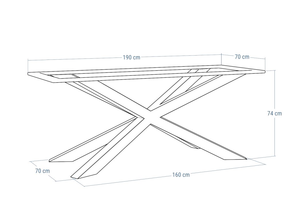 Table Base for Stone Top Spider L - Image 4