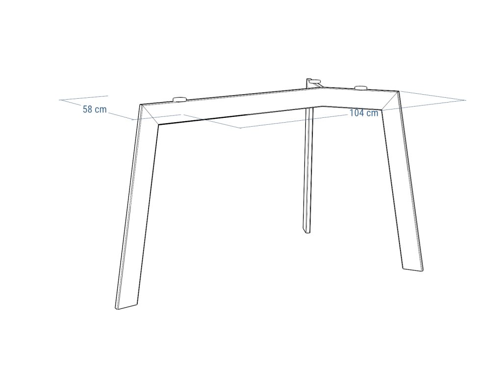 Table Base for Glass Top Triangle M - Image 5