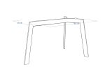 Table Base for Glass Top Triangle M - Image 5
