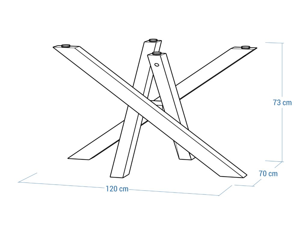Table Base for Glass Top Mediolan M - Image 5