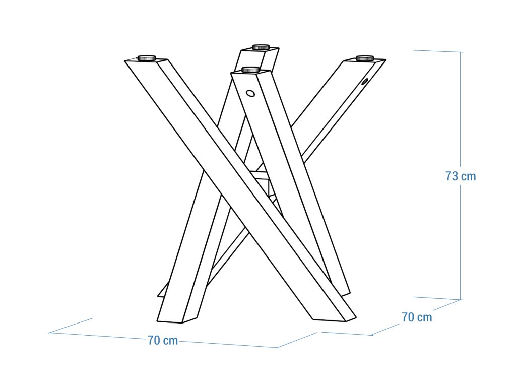 Table Base for Glass Top Mediolan S - Image 5