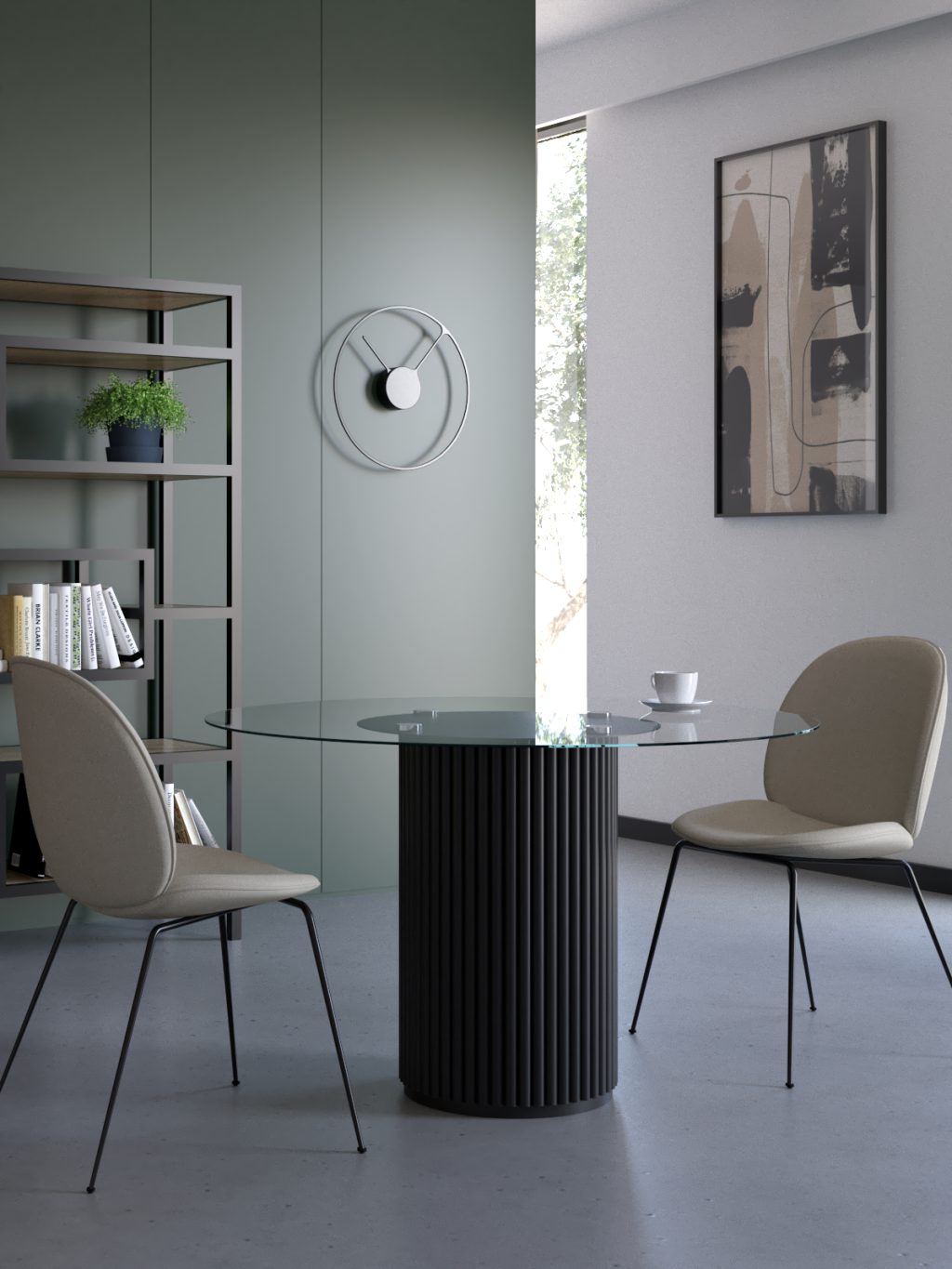 Metal Table Base for Glass Top Toro S - Image 3