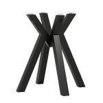 Metal Table Leg for Glass Top Louvre